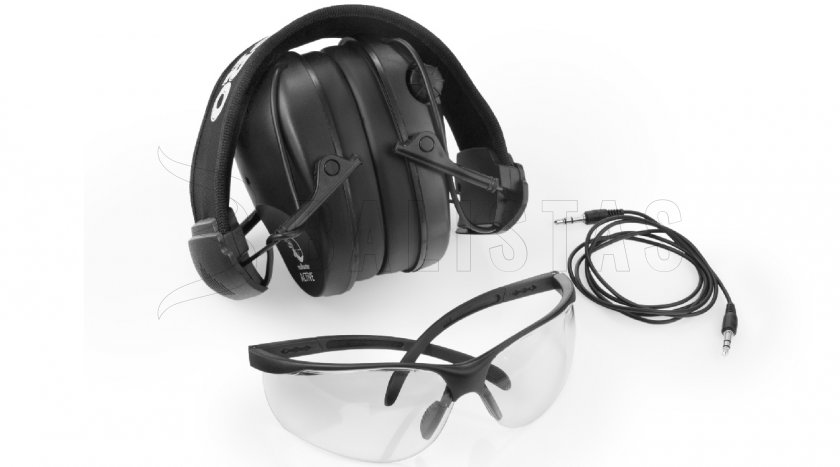 RealHunter Active Pro Black Earmuffs + Glasses
