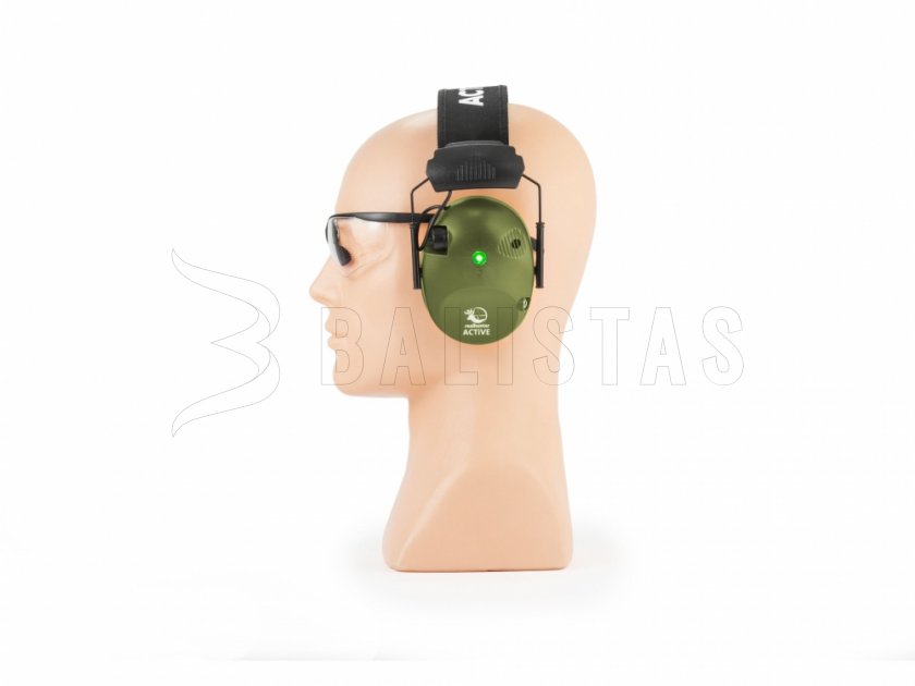 RealHunter Active Pro Green Earmuffs + Glasses