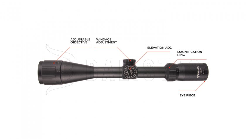 Valiant Themys 4-12x40 AO 1/2 Mil-Dot