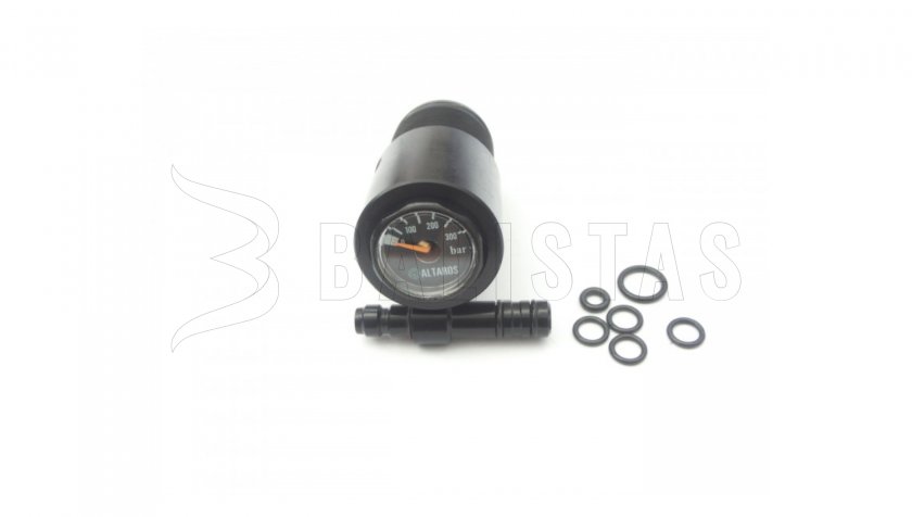 Quick-Fill Connection with Pressure Gauge for Huben K1
