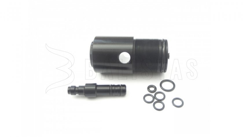 Quick-Fill Connection with Pressure Gauge for Huben K1