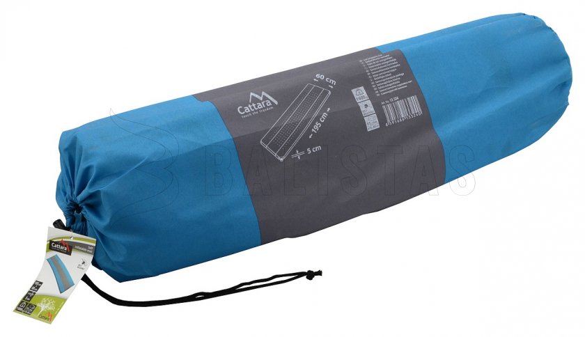 Self-inflating mattress Cattara 5cm blue-grey