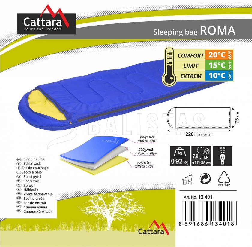 Sleeping bag Roma 200cm