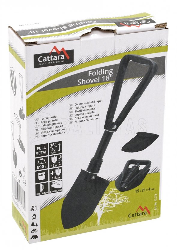 Folding metal shovel 46 cm