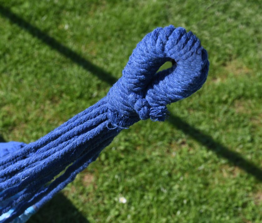Hammock TEXTIL 200x100 cm blue-white