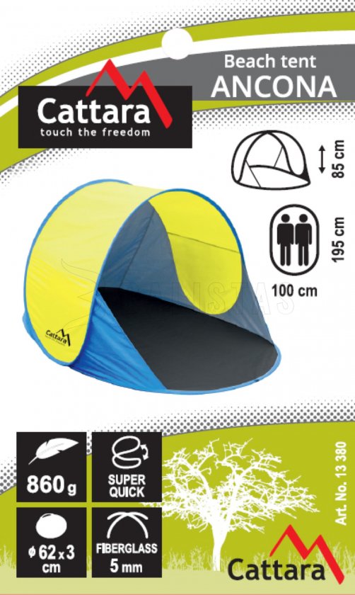 Beach tent ANCONA 120x195x85 cm