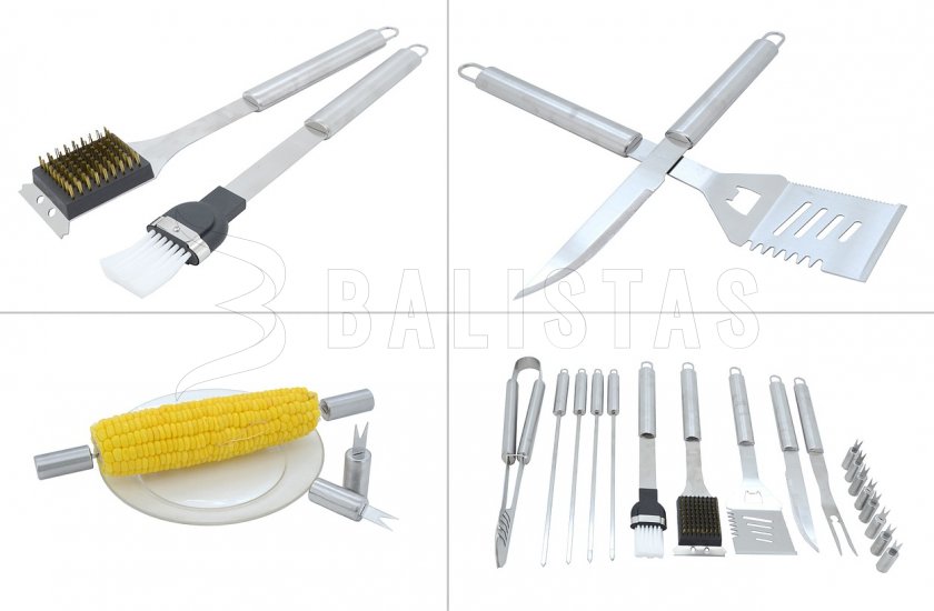 Grilling tools set 18 pcs ALU case