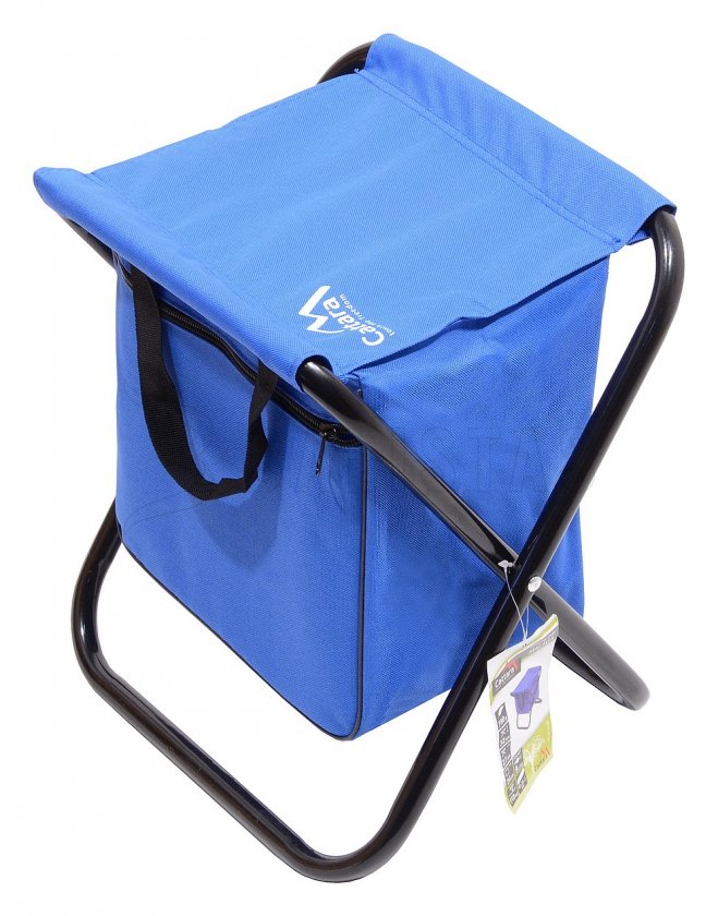 Folding camping chair Malaga blue