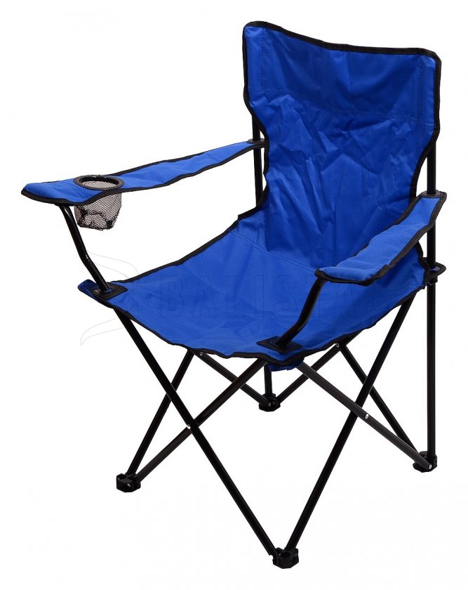 Folding camping chair Bari blue