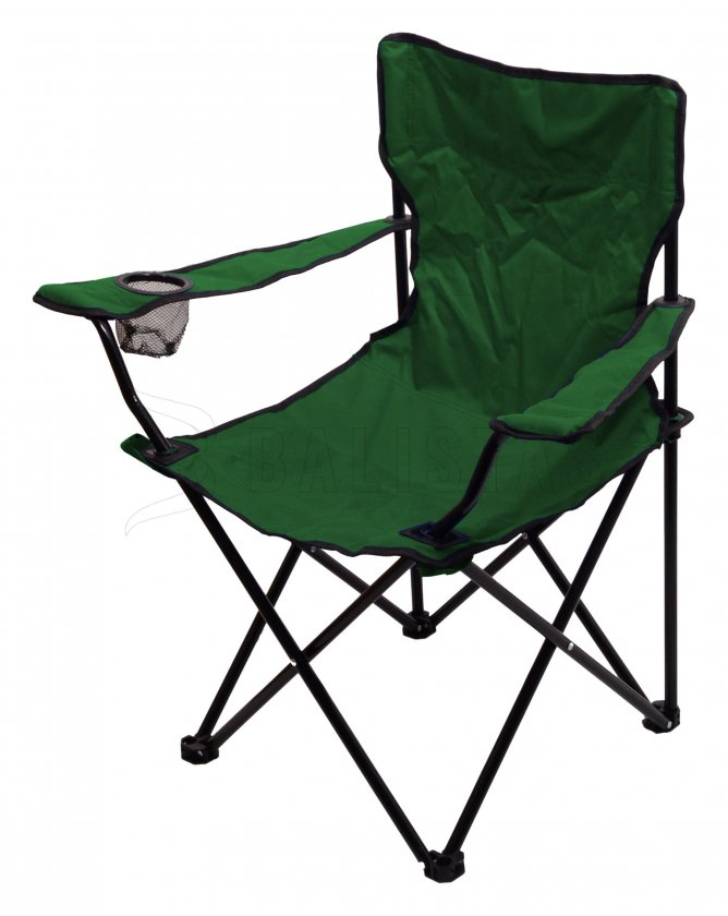 Folding camping chair Bari green