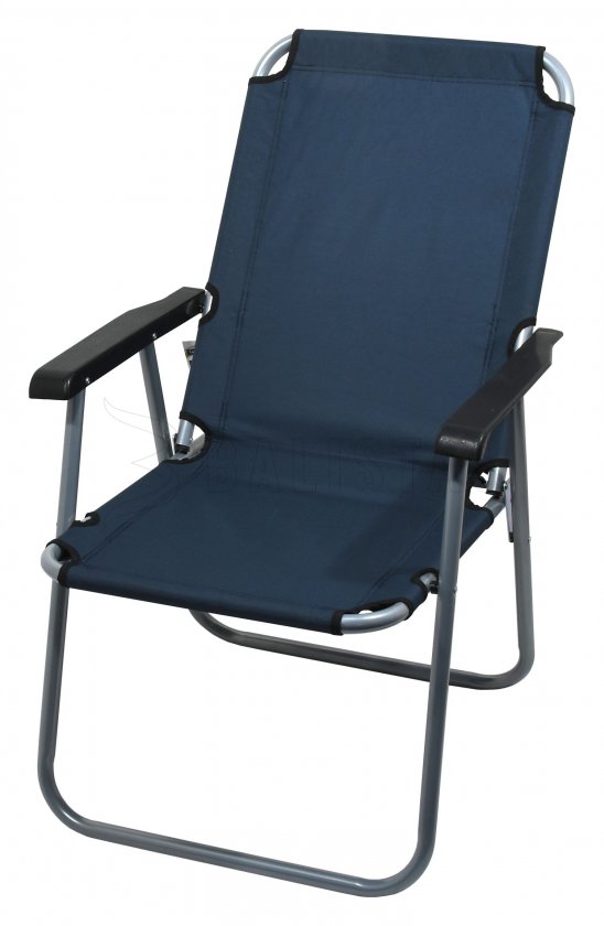 Folding camping chair Lyon dark blue