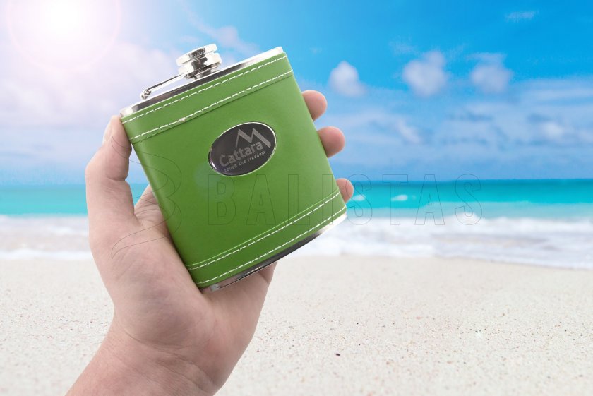 Bottle flask green 175 ml