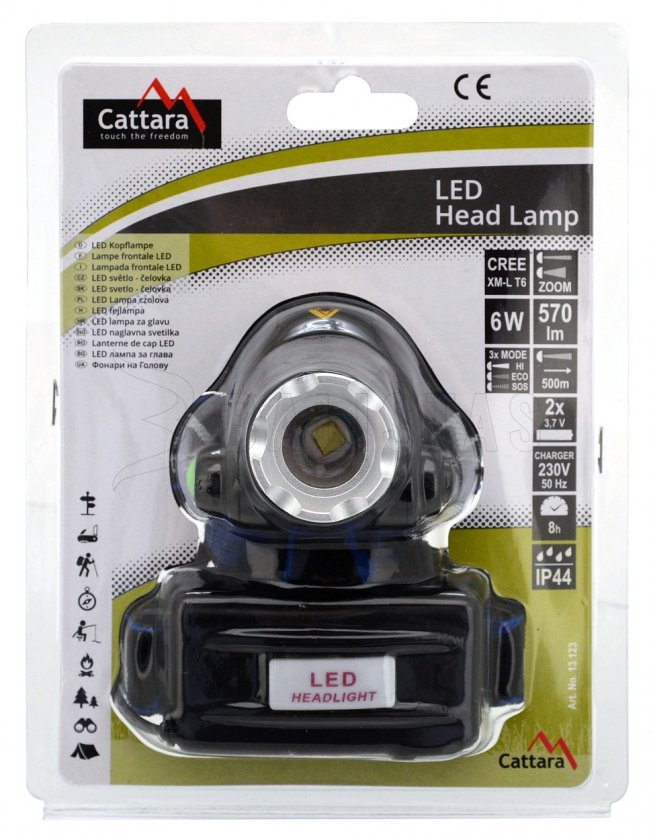 Headlamp LED 570 lm zoom
