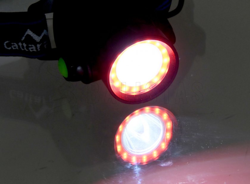 LED headlamp 400 lm (1x XM-L+15x SMD)