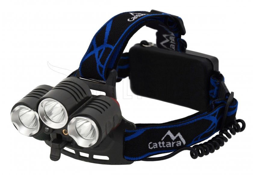 Headlamp LED 400lm (1x XM-L+2x XP-E)