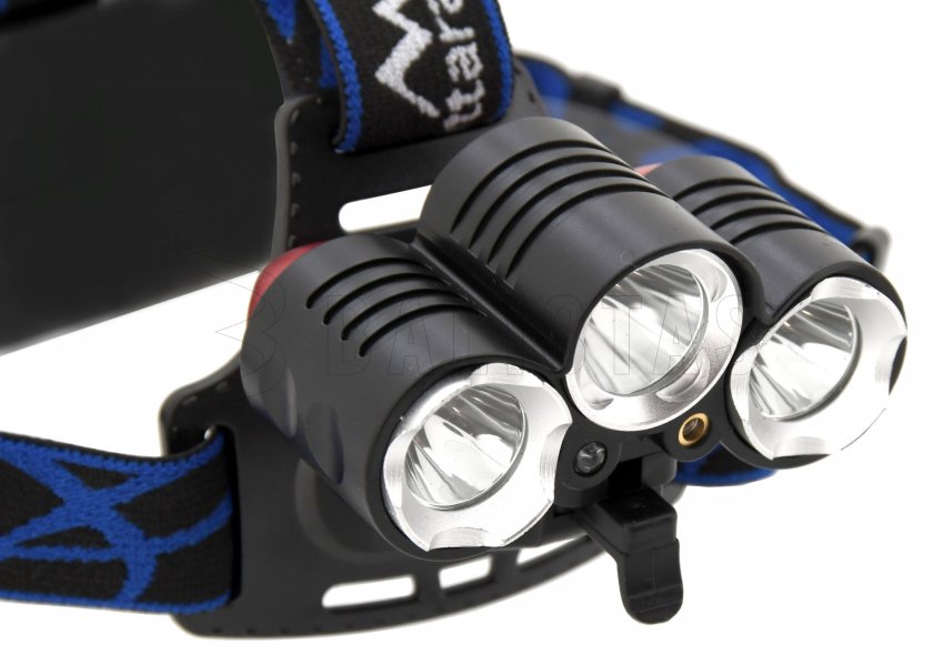 Headlamp LED 400lm (1x XM-L+2x XP-E)