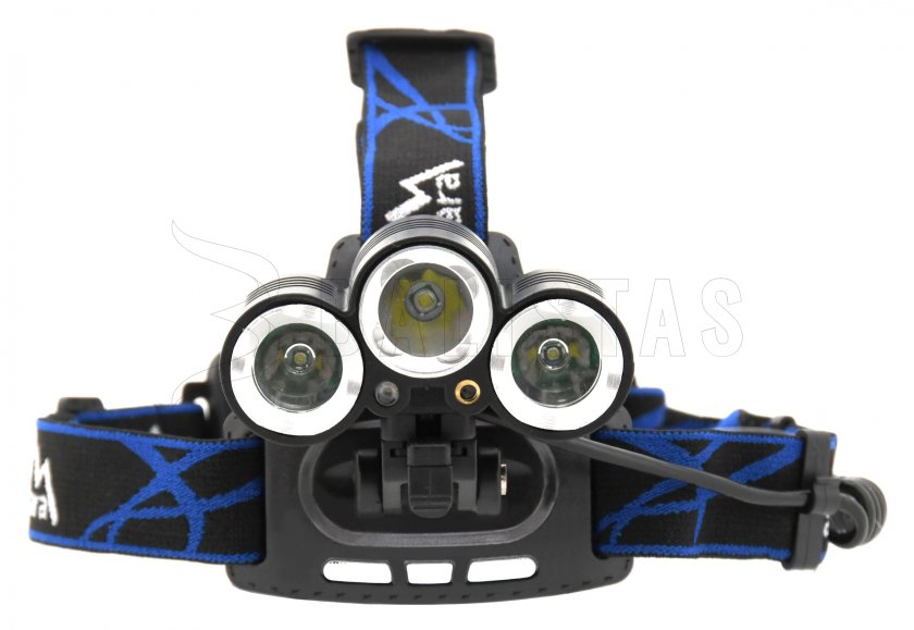 Headlamp LED 400lm (1x XM-L+2x XP-E)