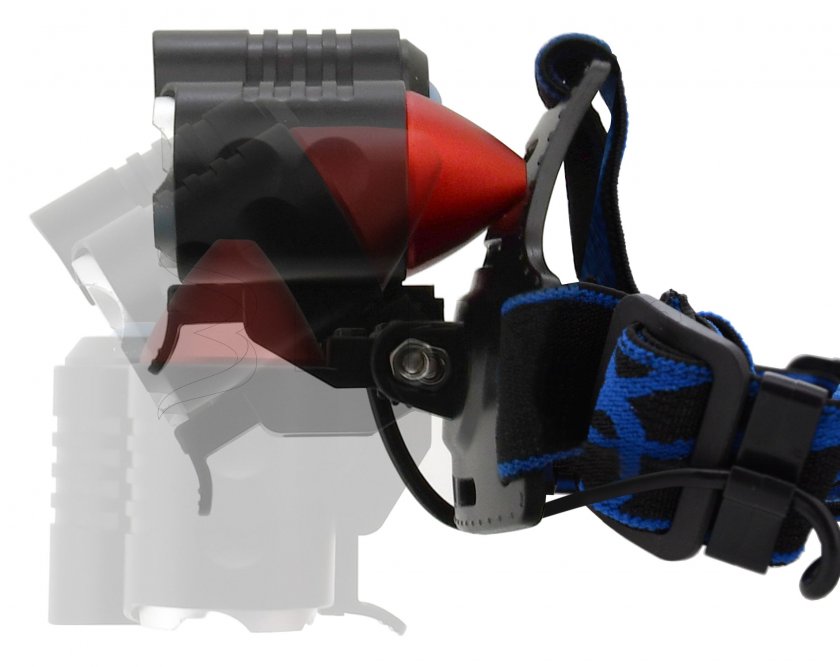 Headlamp LED 400lm (1x XM-L+2x XP-E)