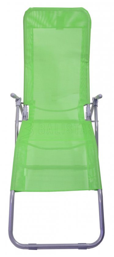 Folding camping deckchair Palermo green
