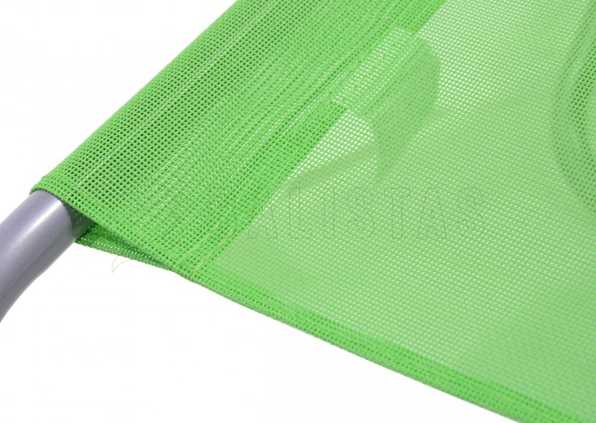 Folding camping deckchair Palermo green