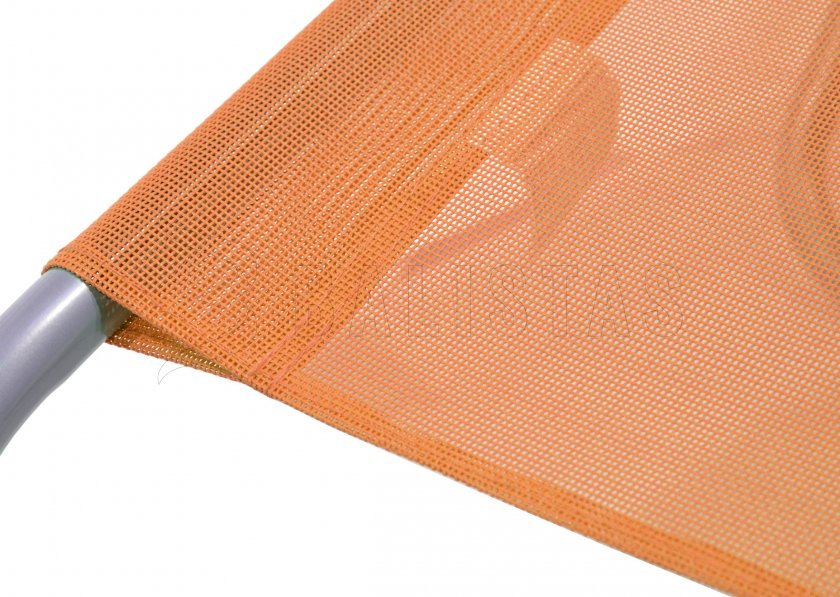 Folding camping deckchair Palermo orange