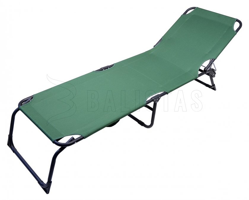 Folding camping deckchair Berlin green
