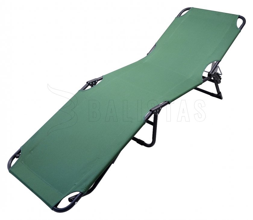Folding camping deckchair Berlin green
