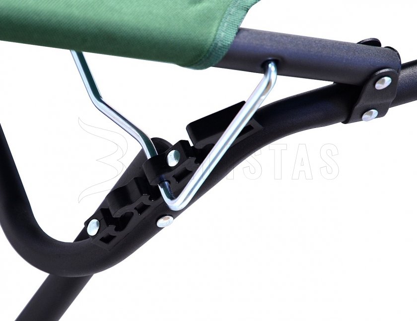 Folding camping deckchair Berlin green
