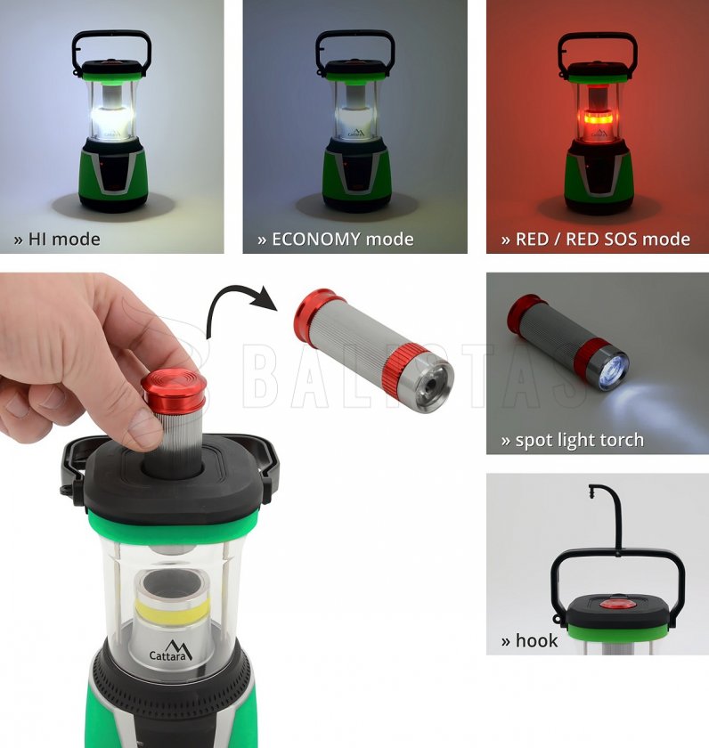 LED Flashlight 300 lm Camping Remote Control