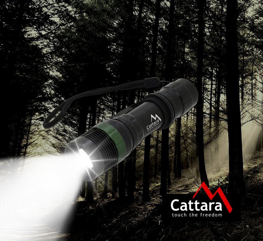 Pocket flashlight LED 150 lm ZOOM 3 functions