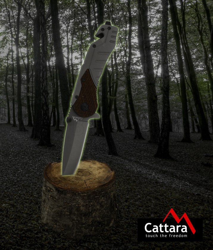 Knife Wood with safety lock 21 cm
