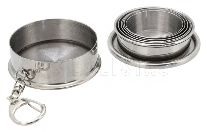 Foldable stainless steel cup 60 ml