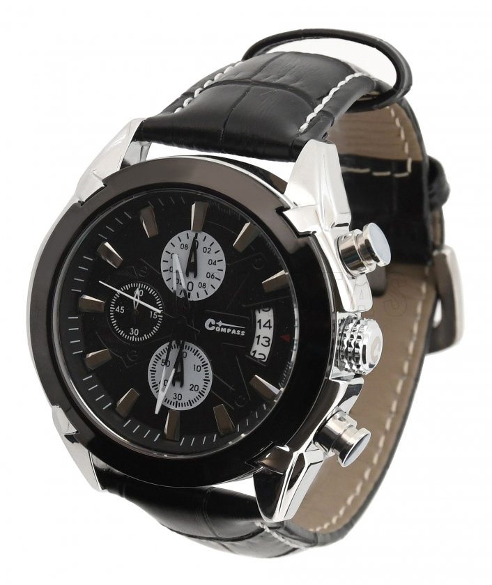 Chrono Black Compass watch