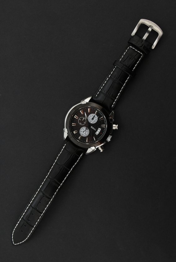 Chrono Black Compass watch