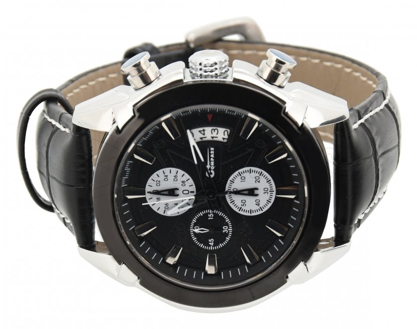 Chrono Black Compass watch