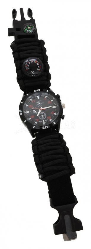 Outdoor watch with thermometer