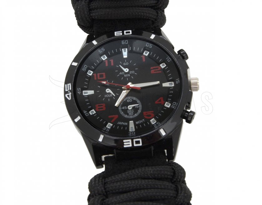 Outdoor watch with thermometer