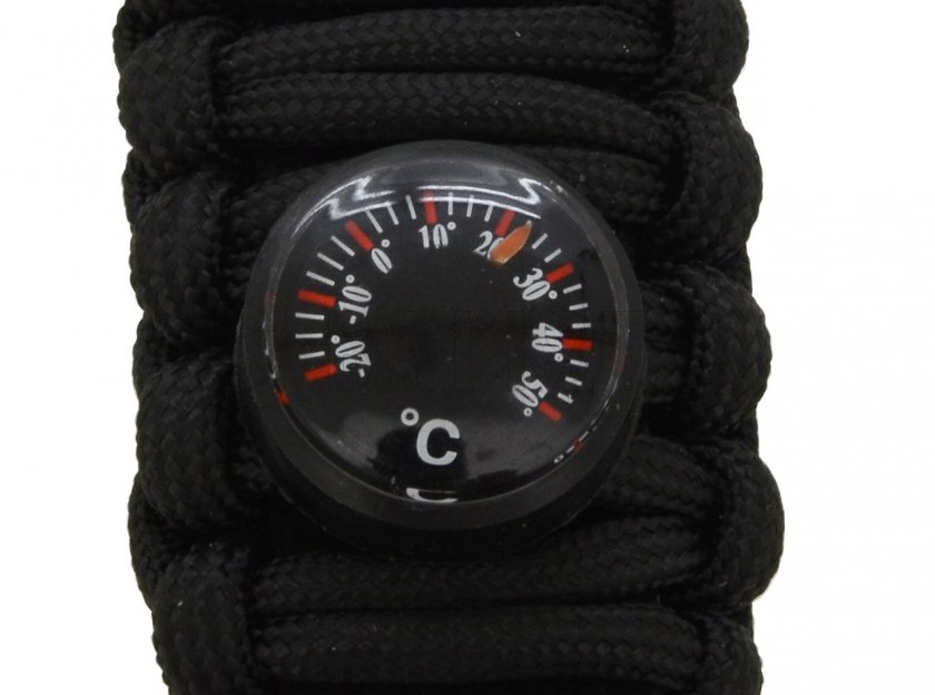 Outdoor watch with thermometer