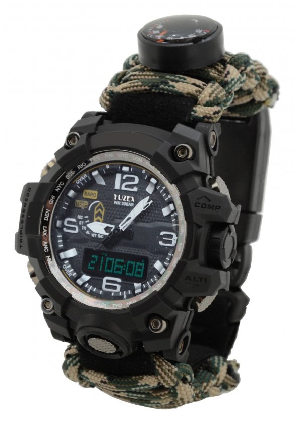 Outdoor watch with thermometer Waterproof