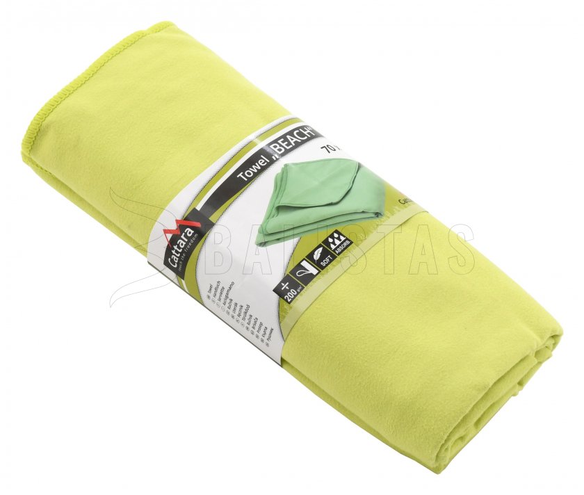 Beach towel 70x140 cm green