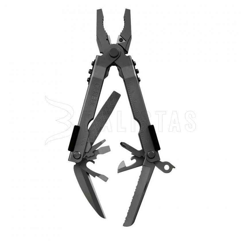Gerber MP 600 multifunction pliers with flat blades and molle sheath