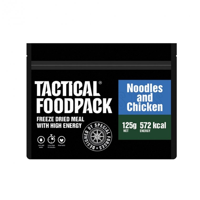 Dehydrated food – noodles with chicken meat Tactical Foodpack