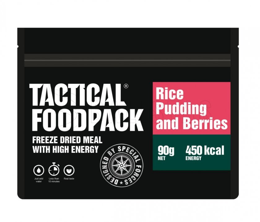 Dehydrated food - rice porridge with raspberries Tactical Foodpack