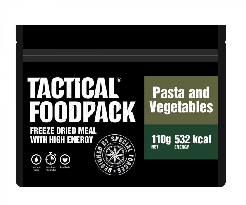 Dehydrated food - pasta with vegetables Tactical Foodpack