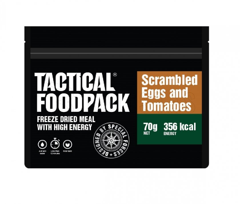 Dehydrated food - scrambled eggs with tomatoes Tactical Foodpack