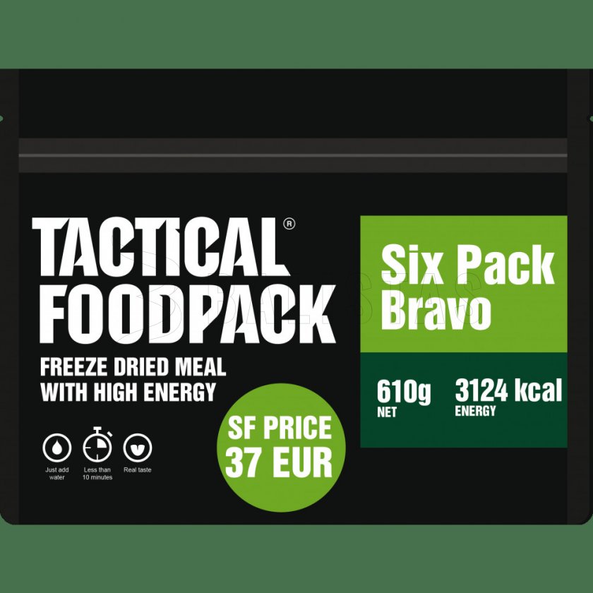 6x MRE Dehydrated Food Set - Tactical Six Pack Bravo Tactical Foodpack