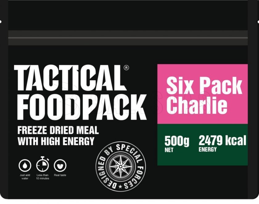 Set of 6x MRE dehydrated food - Tactical Six Pack Charlie Tactical Foodpack