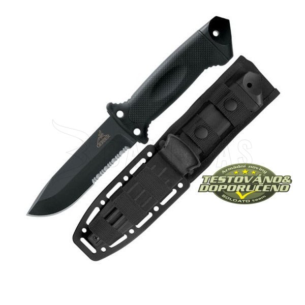Gerber LMF II Infantry knife, black, combined blade