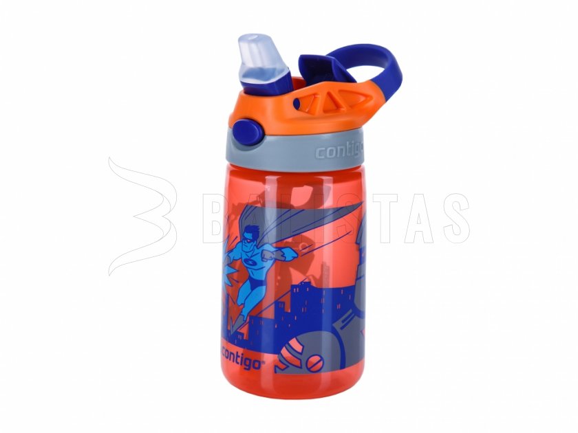 Baby bottle Contigo James 0,42 l orange superhero