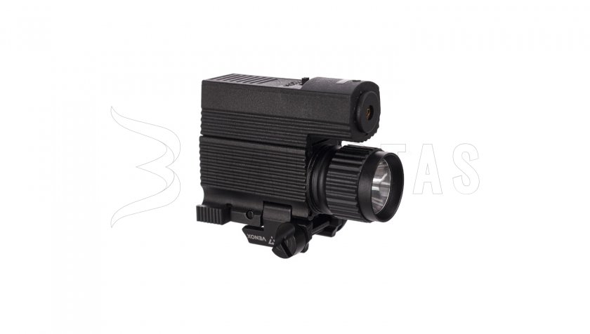 Venox Flash green laser sight with LED flashlight